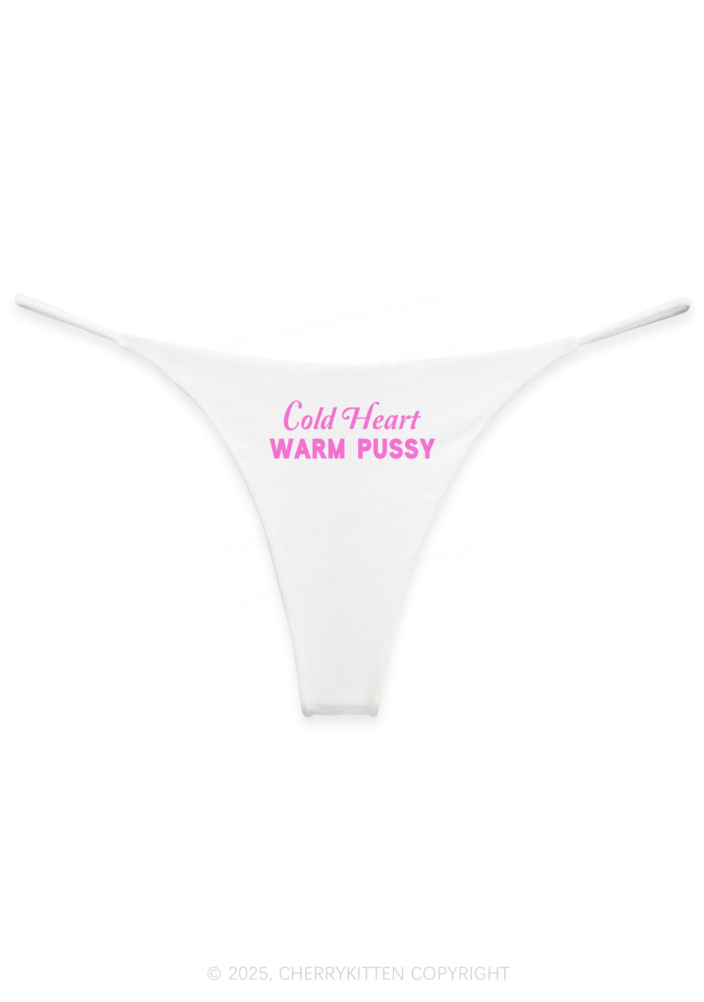 Cold Heart Warm Puxxy Y2K Bikini String Thong Cherrykitten