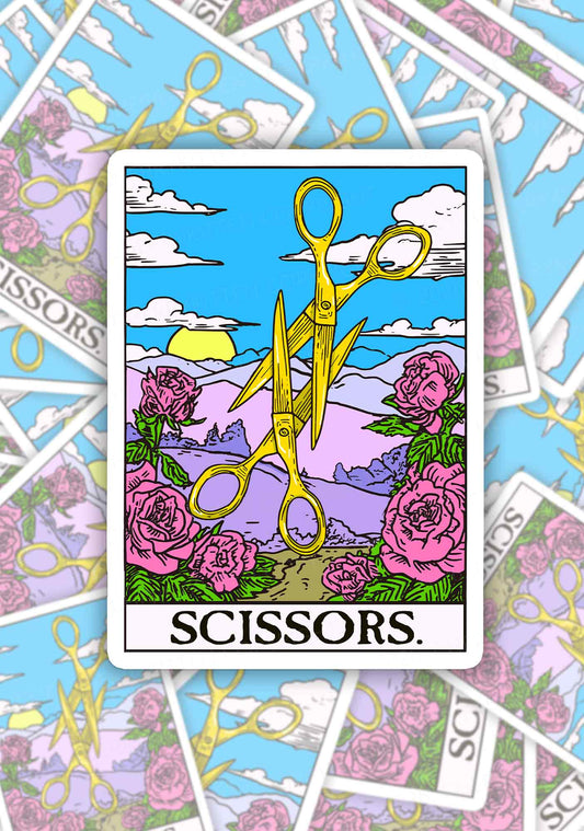 Yellow Scissors Pride 1pc Y2K Sticker Cherrykitten