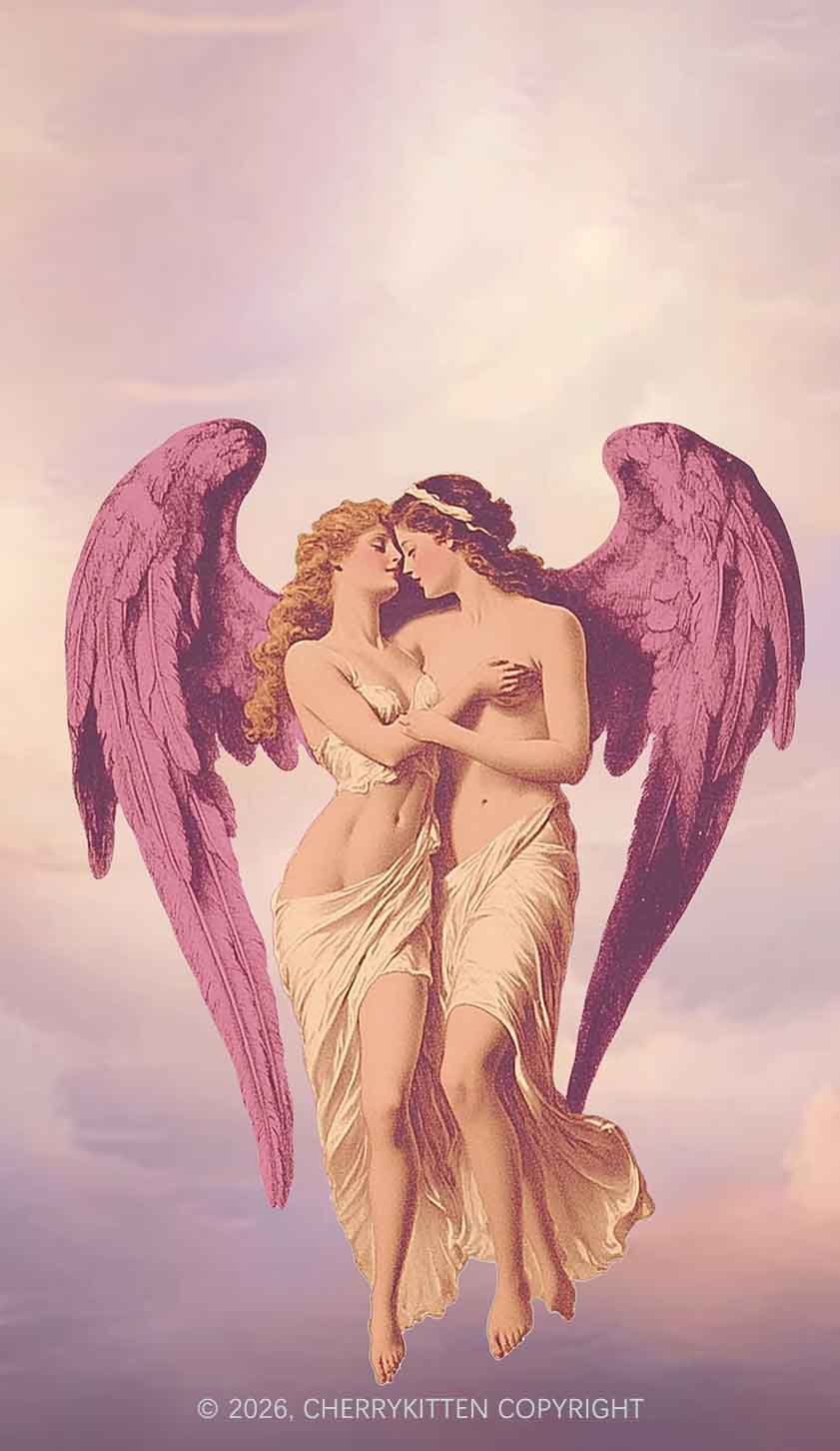 Angel Lesbians Pride Y2K Phone Case Cherrykitten