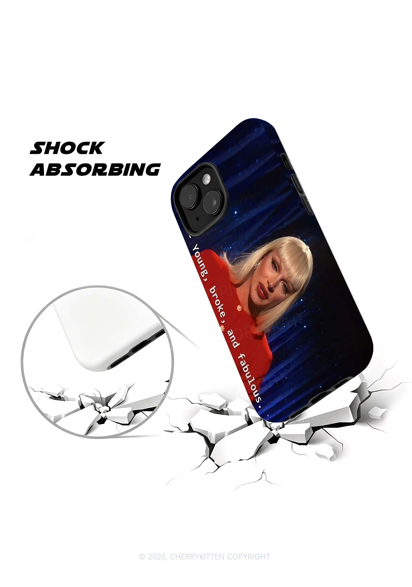 Young Broke And Fabulous Y2K Phone Case Cherrykitten