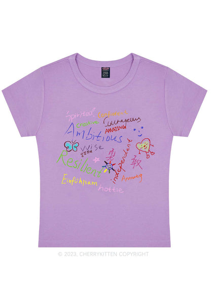 Women Personality Y2K Baby Tee Cherrykitten