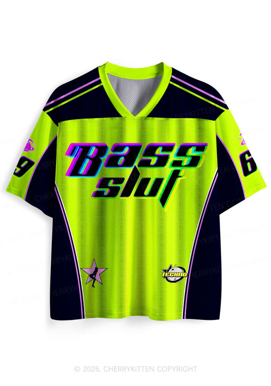 Green Bass Slxt Y2K Sport Jersey Shirts Cherrykitten