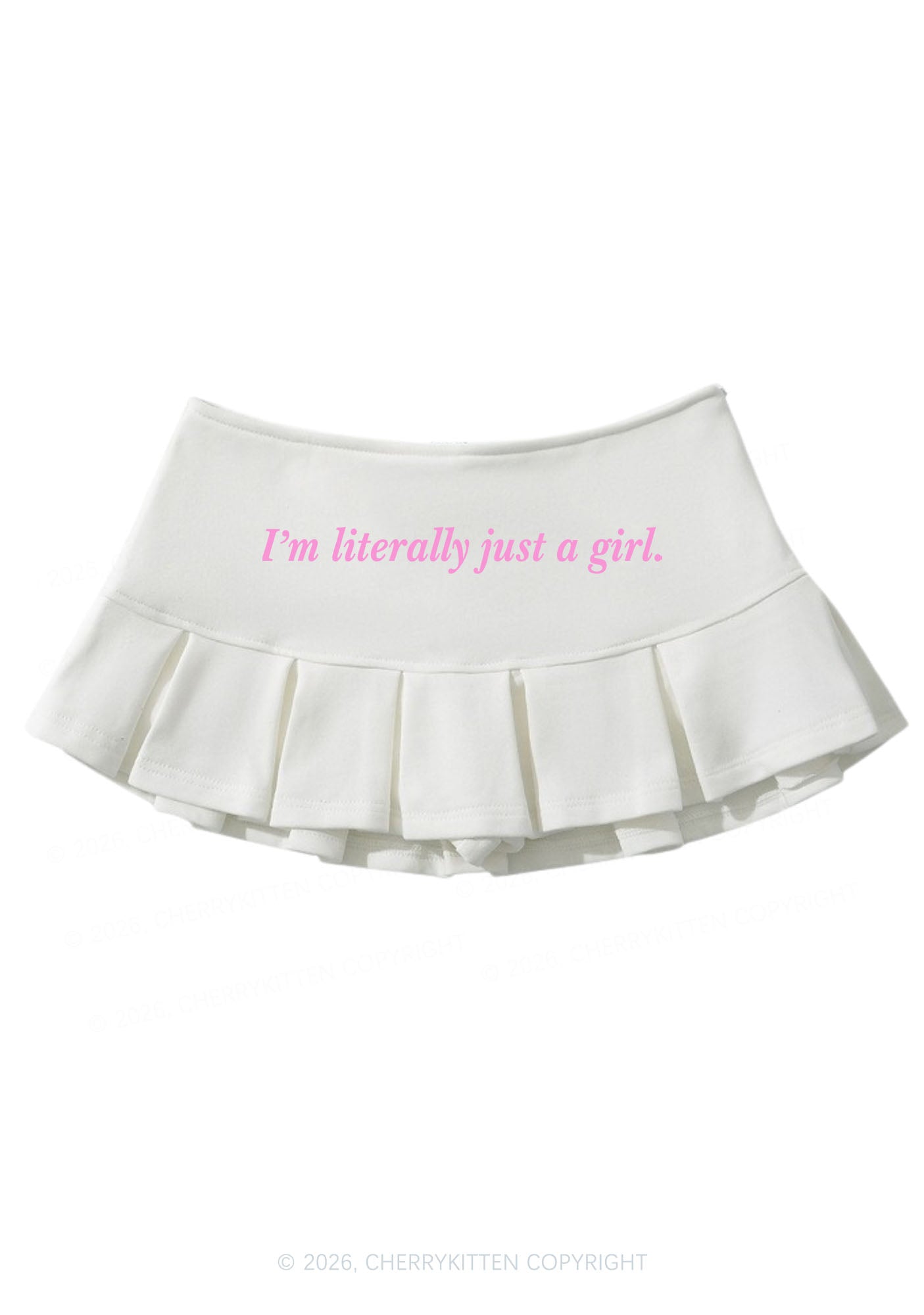 Literally Just A Girl Y2K Mini Pleated Skirts Cherrykitten