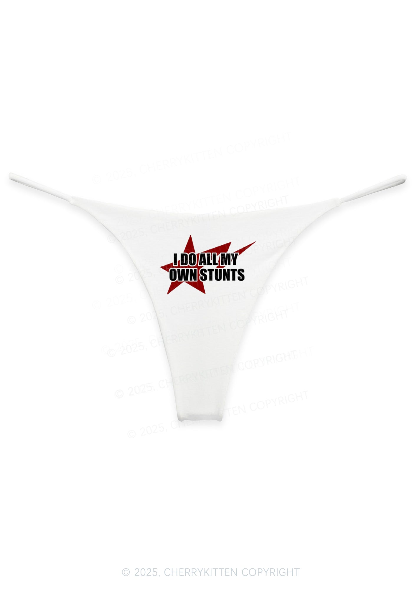 I Do All My Own Stunts Y2K Bikini String Thong Cherrykitten