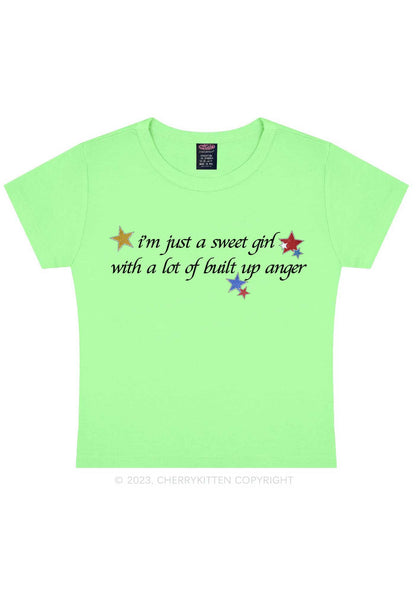 I'm A Sweet Girl Y2K Baby Tee Cherrykitten