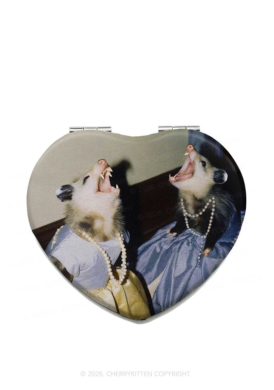 Princess Rats Y2K Folding Makeup Mirror Cherrykitten