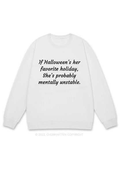 Halloween's Her Favorite Holiday Y2K Sweatshirt Cherrykitten