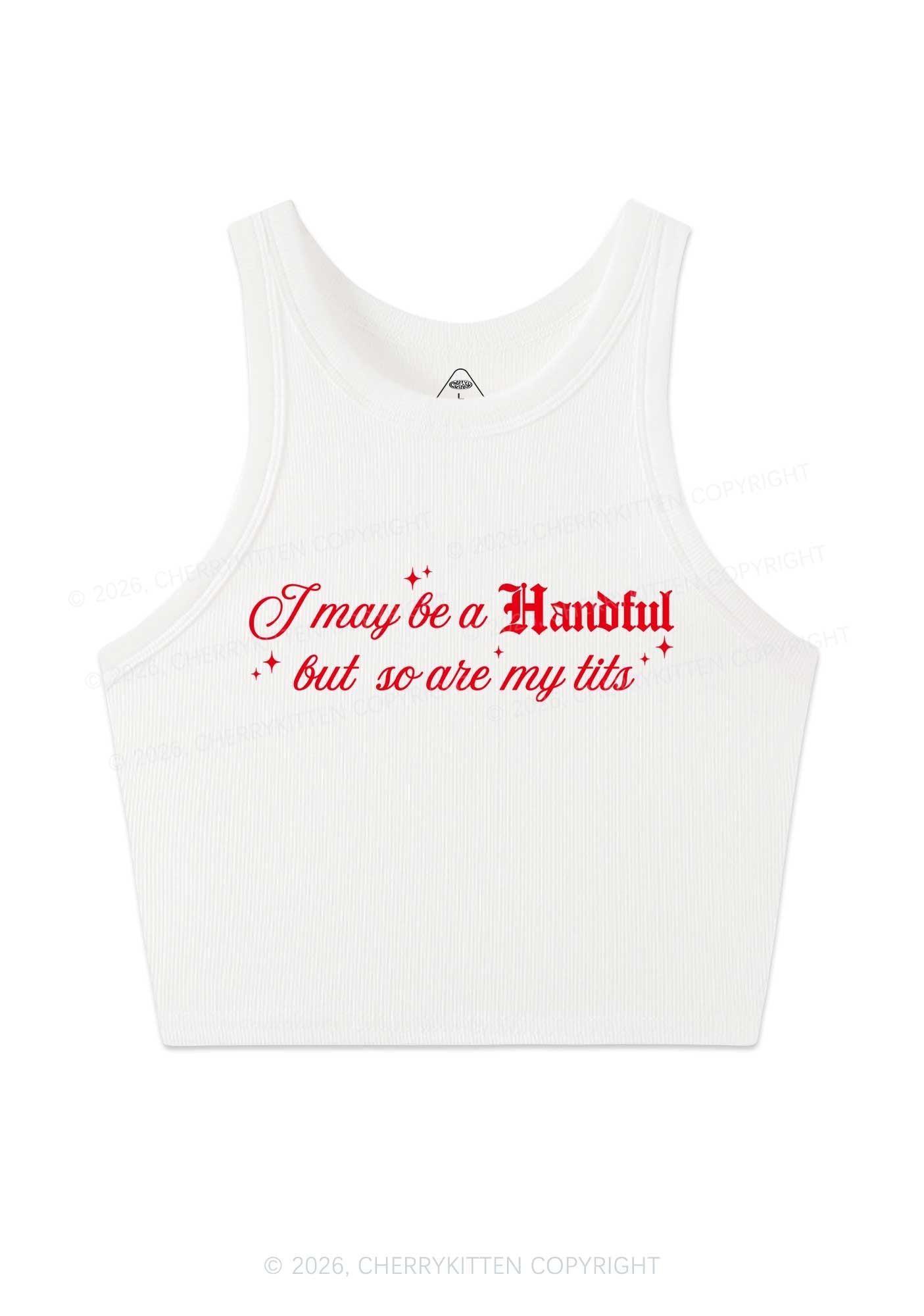 Handful Txts Valentine's Day Y2K Crop Tank Top Cherrykitten