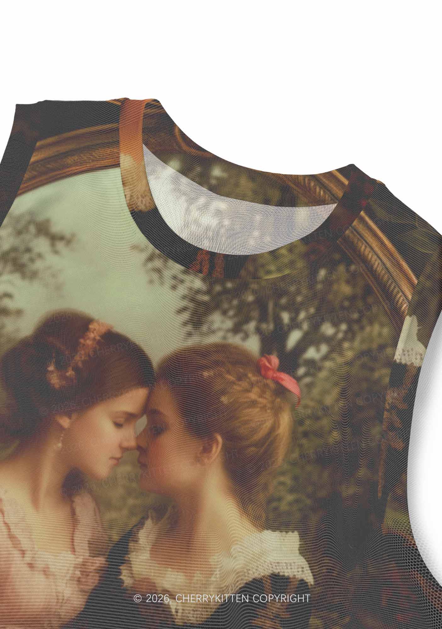 Whispers Girls Pride Y2K Mesh Muscle Tank Cherrykitten