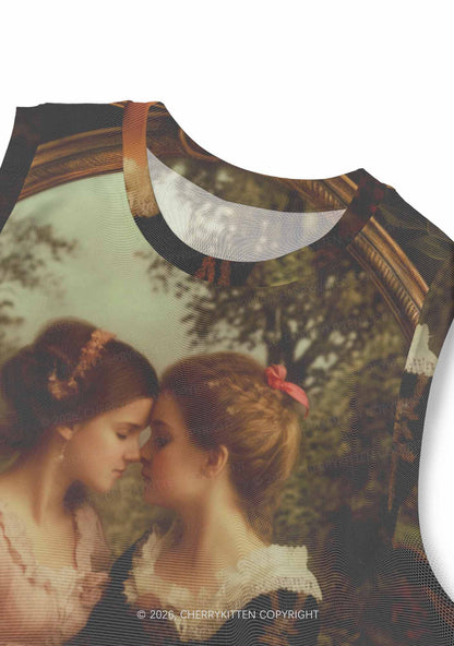 Whispers Girls Pride Y2K Mesh Muscle Tank Cherrykitten