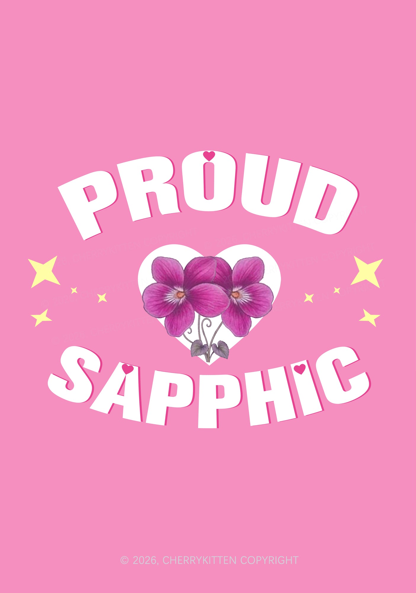 Proud Sapphic Pride 1Pc Y2K Pin Badge Cherrykitten