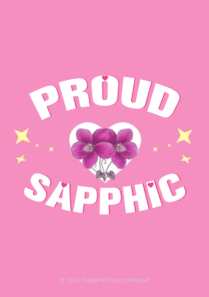 Proud Sapphic Pride 1Pc Y2K Pin Badge Cherrykitten
