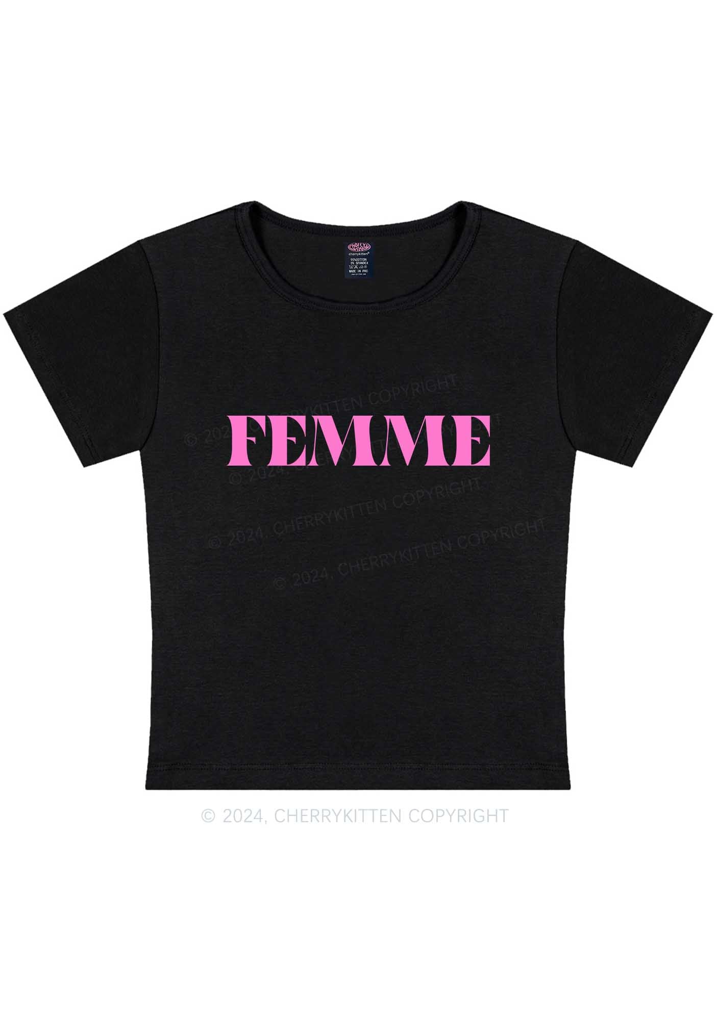 Curvy Femme Y2K Baby Tee Cherrykitten