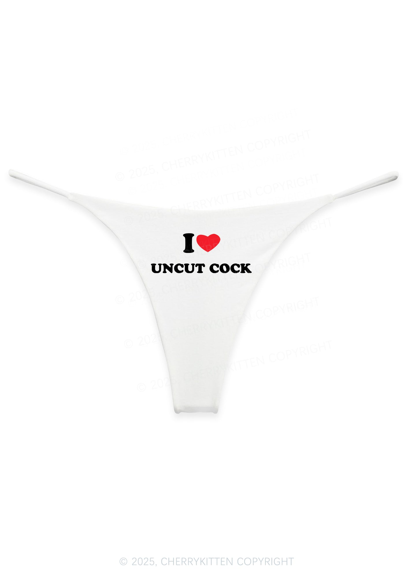 I Love Uncut Cxck Y2K Bikini String Thong Cherrykitten