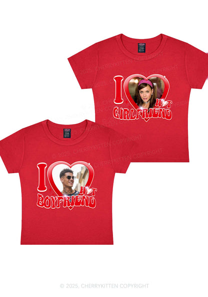 Custom I Love My Hot GF BF Y2K Valentine's Day Baby Tee Cherrykitten