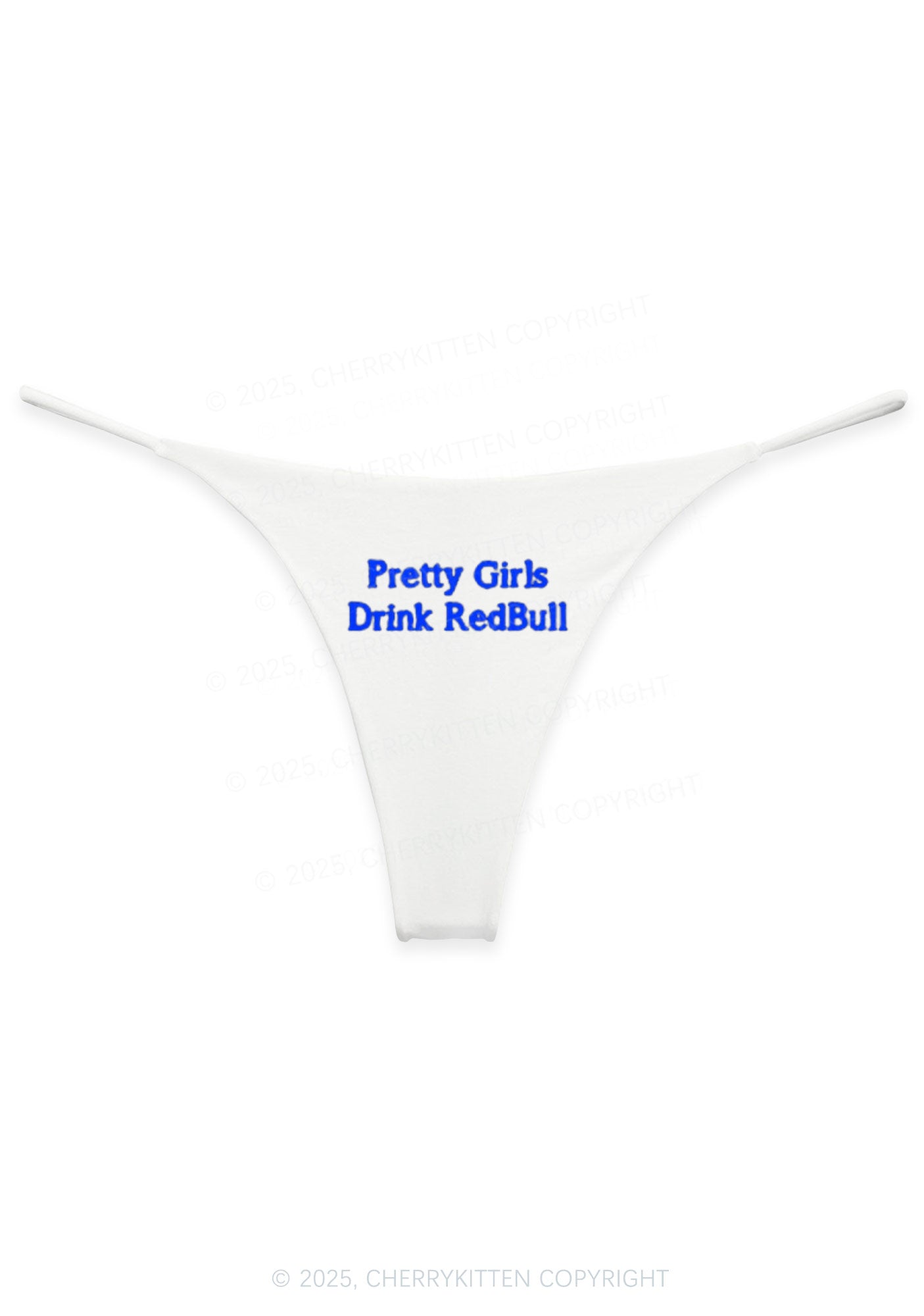 Pretty Girls Drink Red Y2K Bikini String Thong Cherrykitten