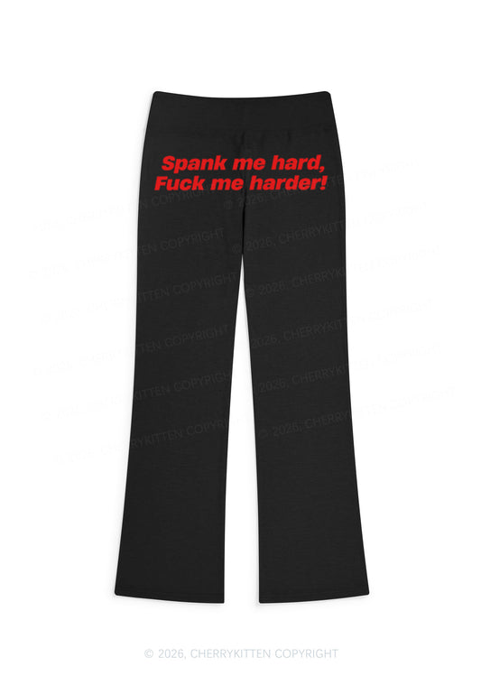 Spank Me Hard Y2K Low Rise Drawstring Flare Pants Cherrykitten