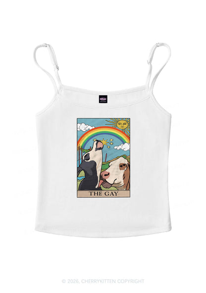 The Gay Pride Y2K Spaghetti Strap Cami Cherrykitten