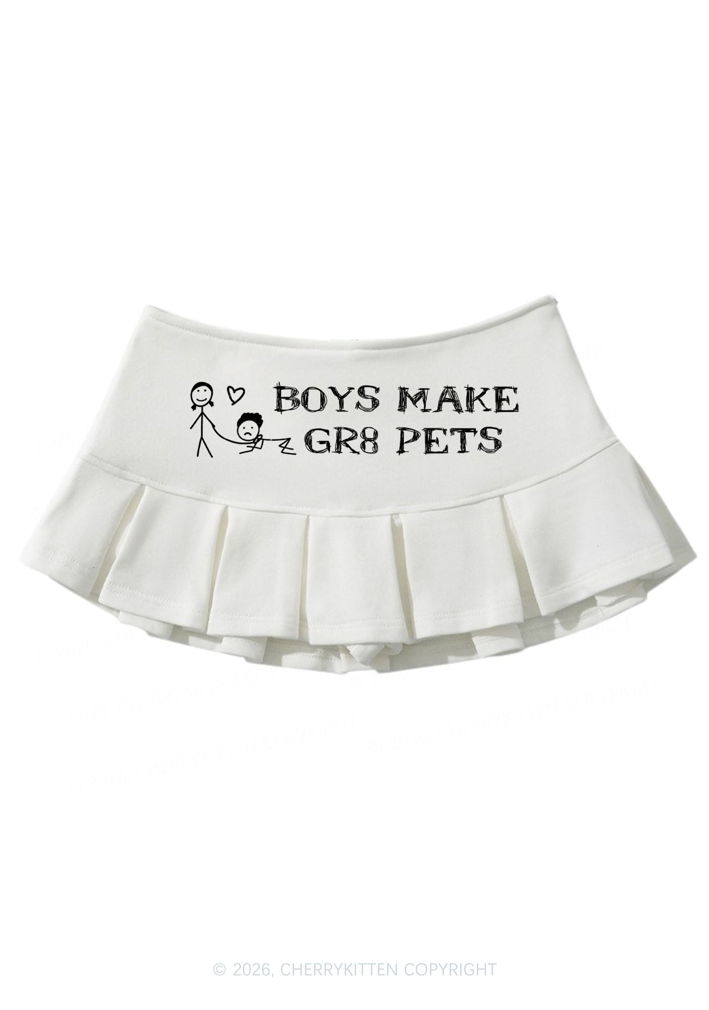 Boys Make Gr8 Pets Y2K Mini Pleated Skirts Cherrykitten