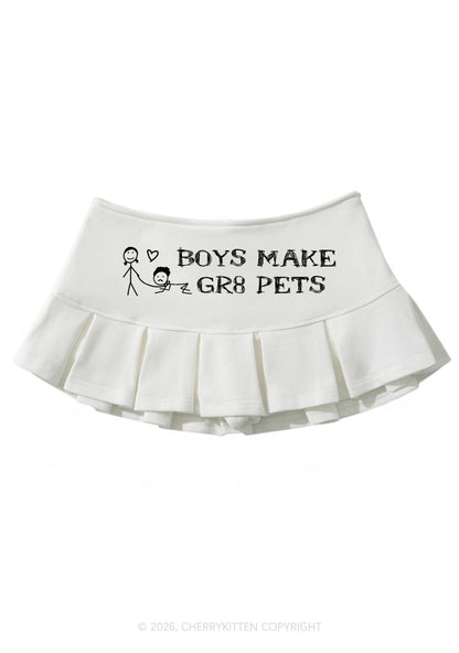 Boys Make Gr8 Pets Y2K Mini Pleated Skirts Cherrykitten