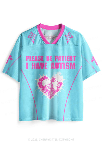 I Have Autism Skull Y2K Sport Jersey Shirts Cherrykitten