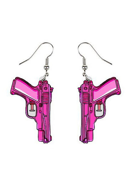 Y2K Pink Shoot Earrings Cherrykitten