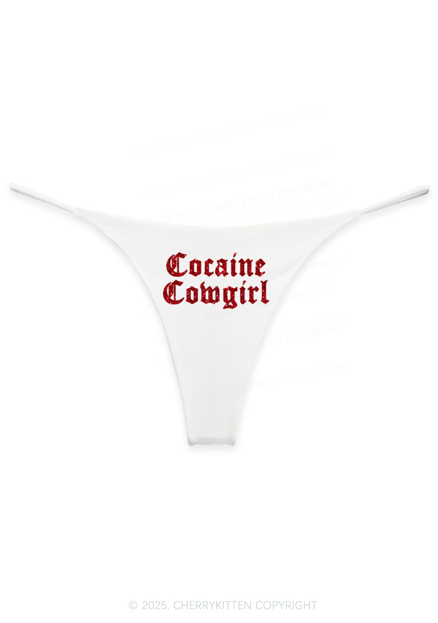 Glitter Cola Cowgirl Y2K Bikini String Thong Cherrykitten