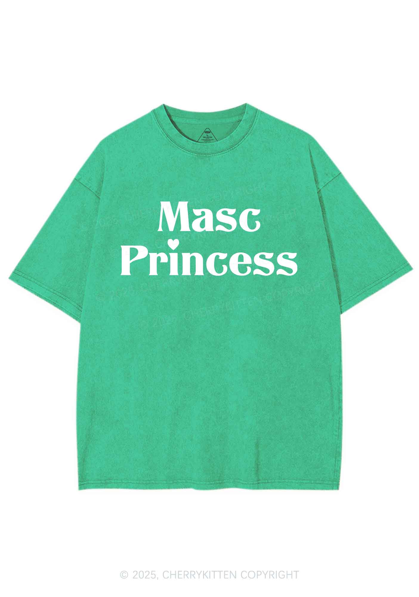 Masc Princess Pride Y2K Shirts Washed Tee Cherrykitten