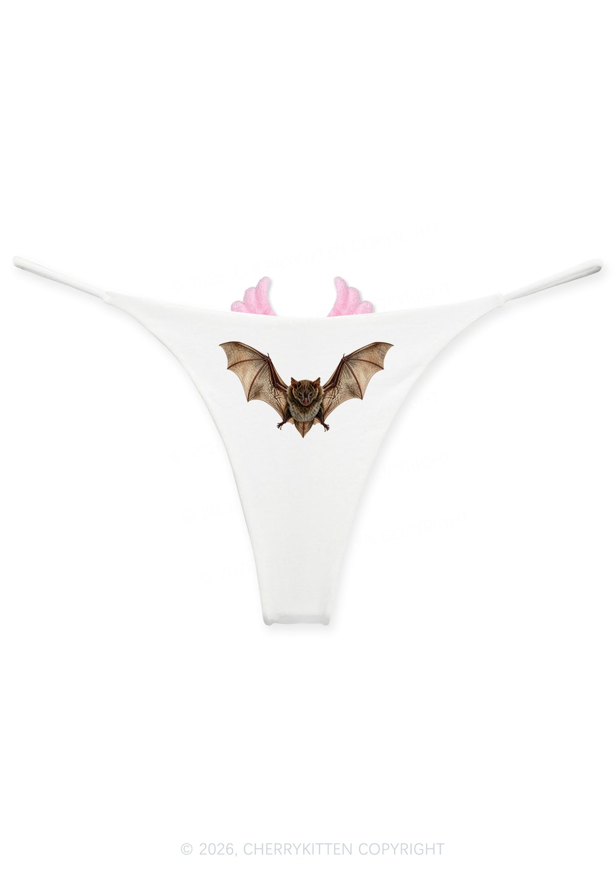 Flying Bat Y2K Goth Angel Wings Bikini String Thong Cherrykitten
