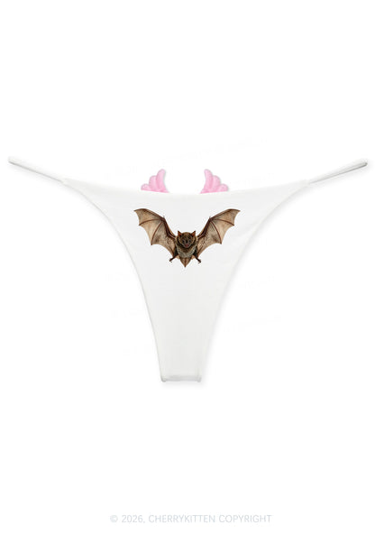 Flying Bat Y2K Goth Angel Wings Bikini String Thong Cherrykitten