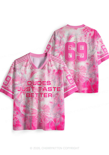Dudes Just Taste Better Pride Y2K Sport Jersey Shirts Cherrykitten