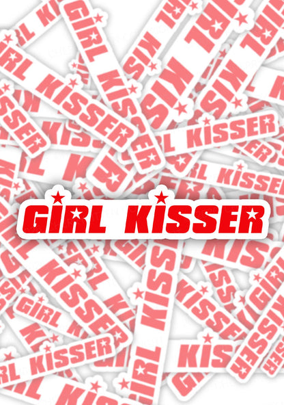 Girl Kisser Star Pride 1pc Y2K Sticker Cherrykitten