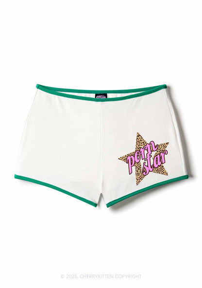 Pxrn Leopard Star Y2K Booty Shorts Cherrykitten
