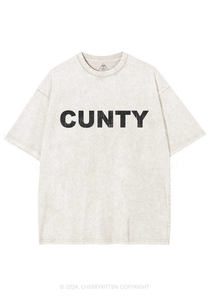 Cunty Y2K Washed Tee Cherrykitten