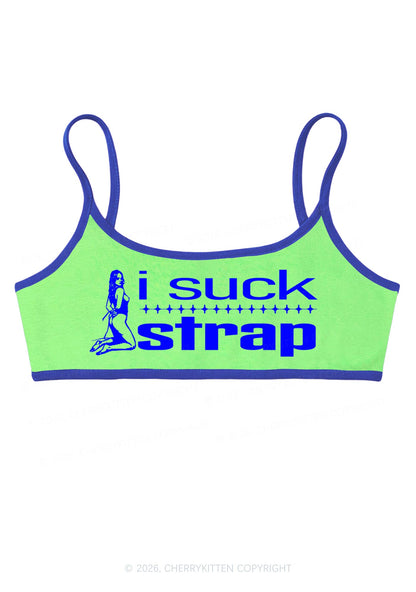 I Suck Strap Y2K Super Crop Cami Cherrykitten