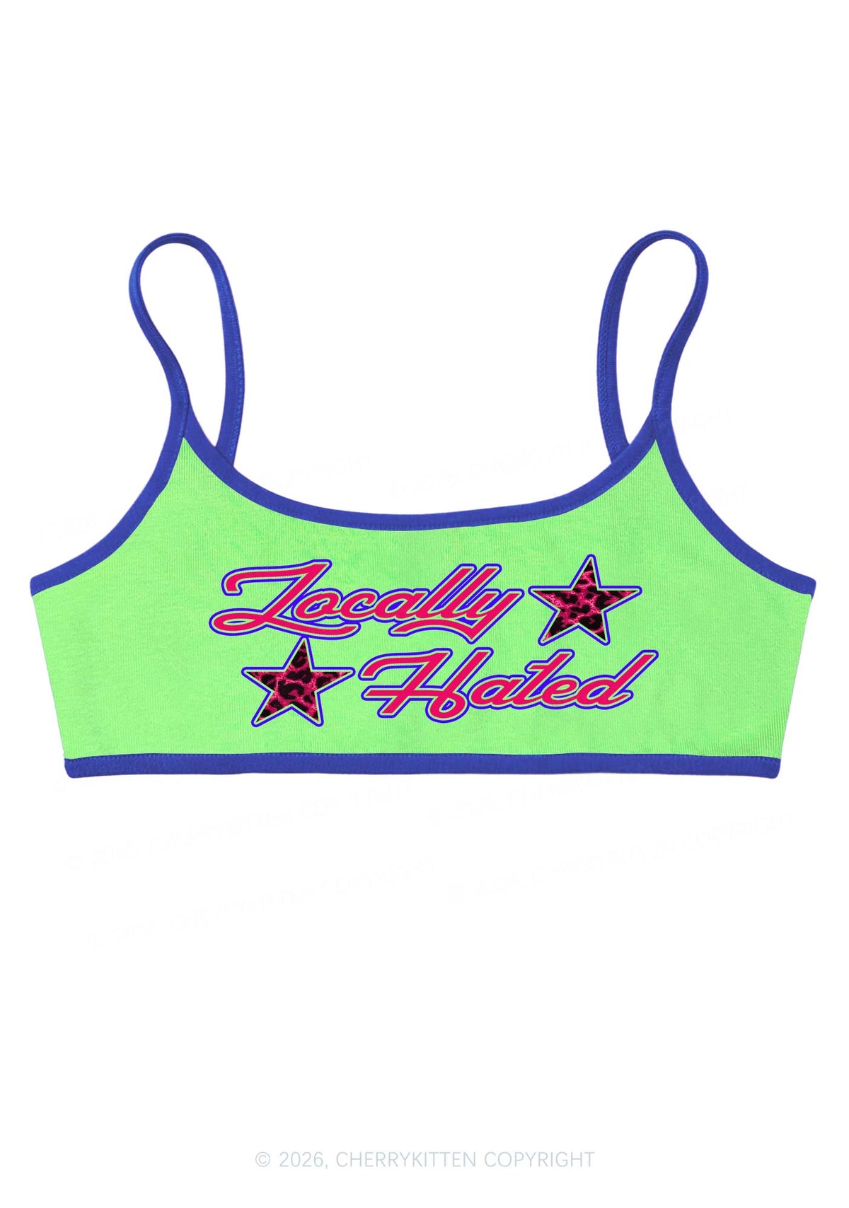 Locally Hated Star Y2K Super Crop Cami Cherrykitten