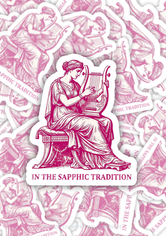 In The Sapphic Tradition Pride 1pc Y2K Sticker Cherrykitten