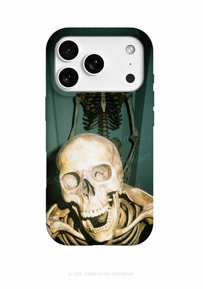 Halloween Double Skeleton Selfie Y2K Phone Case Cherrykitten