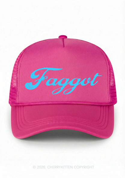 Faggot Art Pride Y2K Trucker Hat Cherrykitten