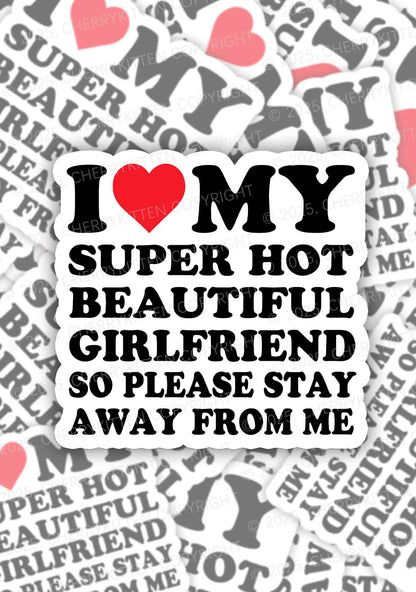 My Super Hot Valentine's Day 1pc Y2K Sticker Cherrykitten