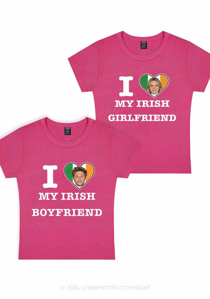 Custom My Irish BF GF Y2K Valentine's Day Baby Tee Cherrykitten