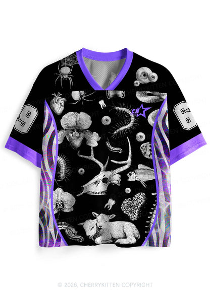 Halloween Dark Sheep Bone Y2K Sport Jersey Shirts Cherrykitten
