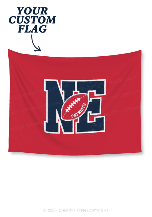 Custom Team Flag Super Bowl Y2K Tapestry Cherrykitten