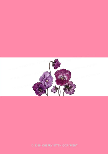 Sapphic Floral Pride 1Pc Y2K Pin Badge Cherrykitten