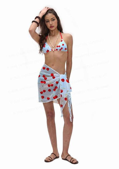 Cherry Sky Y2K Print Bikini Set Cherrykitten