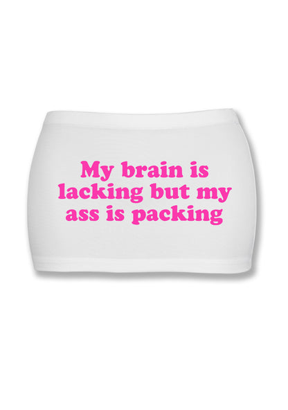 My Brain Is Lacking Y2K Mini Hip Skirt Cherrykitten