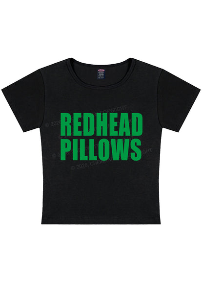Redhead Pillows St Patricks Y2K Baby Tee Cherrykitten