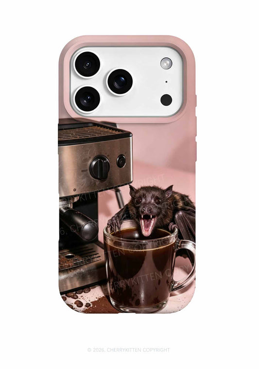 Halloween Bat Coffee Y2K Phone Case Cherrykitten