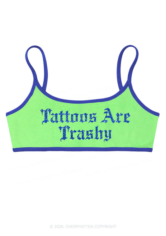 Glitter Tattoos Are Trashy Y2K Super Crop Cami Cherrykitten