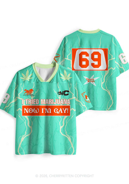 Now Im Gay Pride Y2K Sport Jersey Shirts Cherrykitten